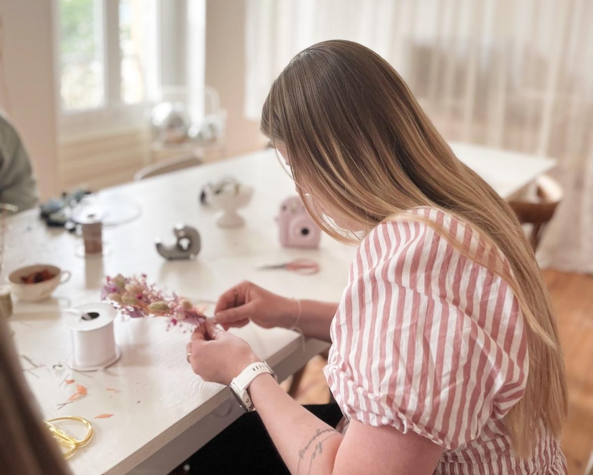 Créez votre miroir décoratif en fleurs séchées à Strasbourg