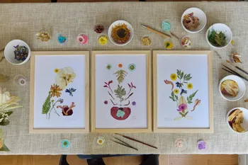 Découvrez l'art des fleurs pressées