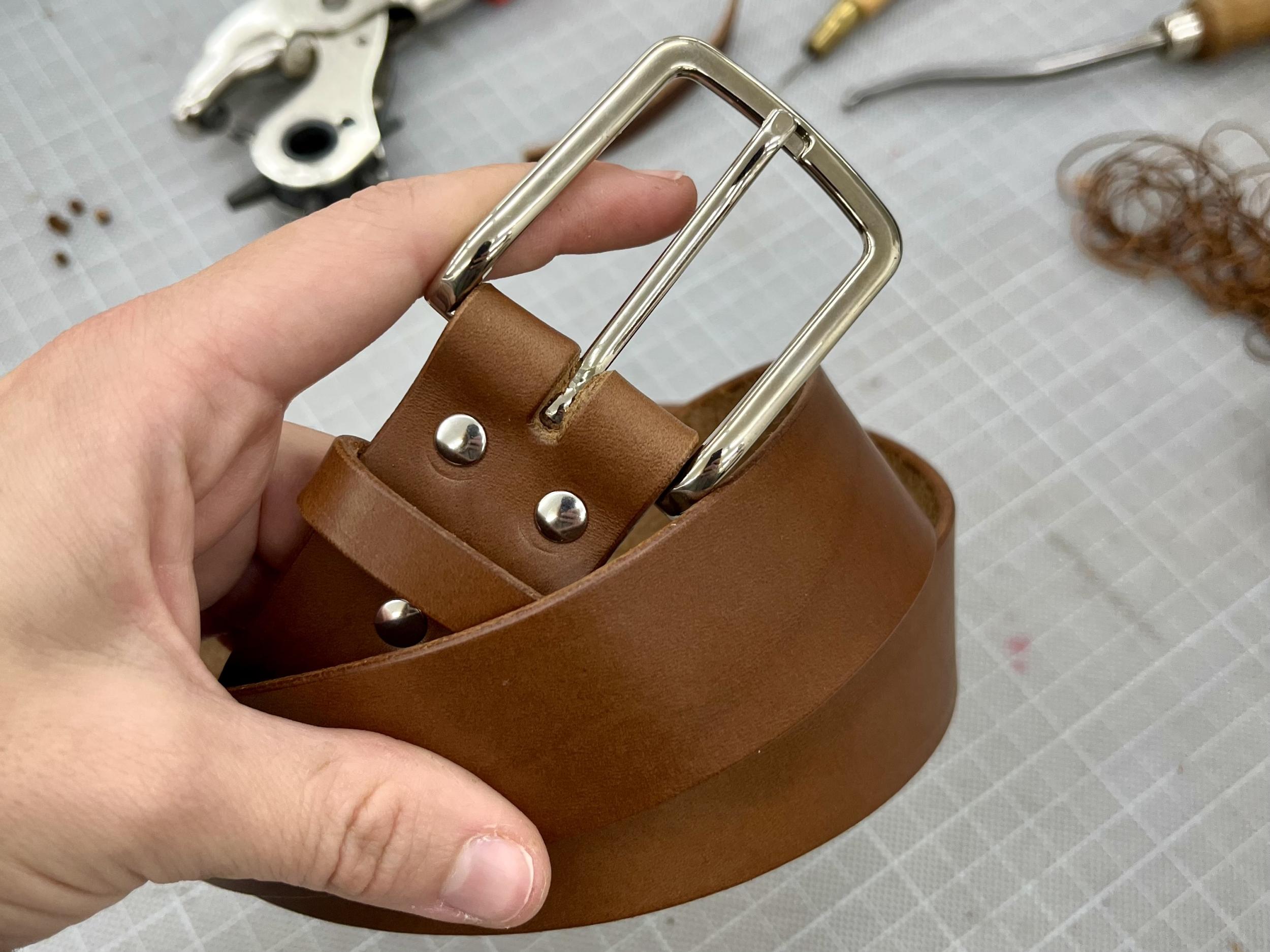 Make your own leather belt