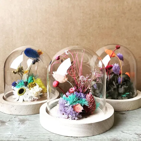 Wecandoo - Créez votre cloche en fleurs séchées