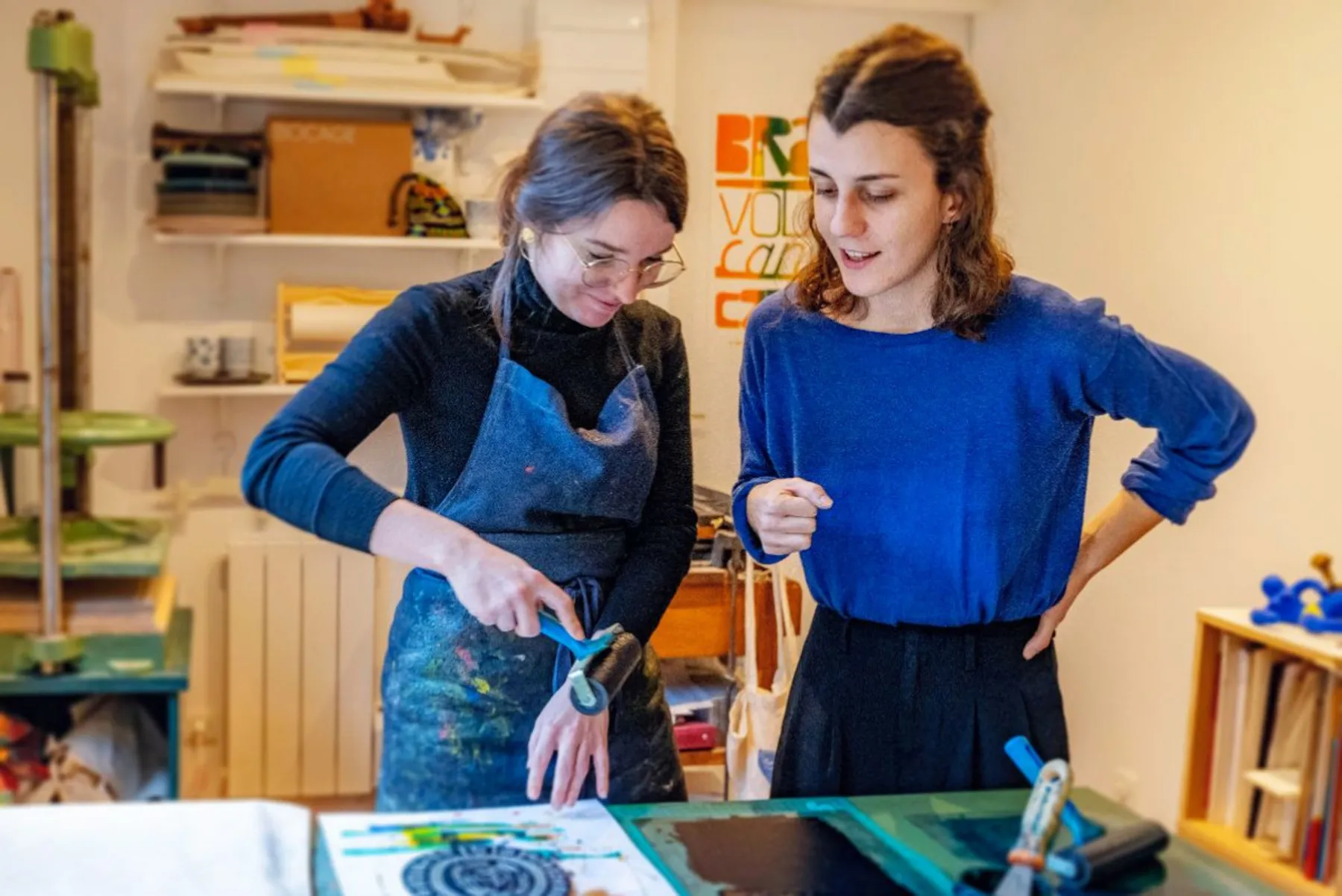 Découvrez l'impression linogravure sur un sac - Afbeelding nr. 4 - Wecandoo