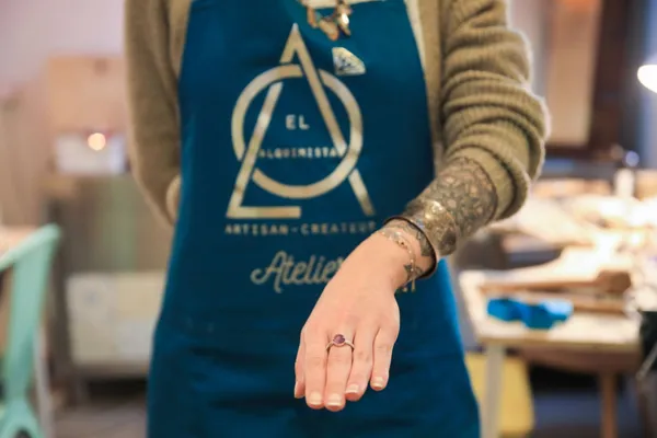 Créez votre bague en argent sertie d'une pierre semi-précieuse - Image n°3 - Wecandoo