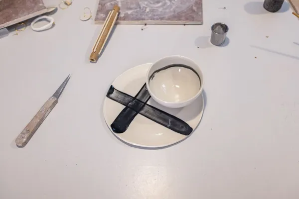 Wecandoo - Coulez votre ensemble petit déjeuner en porcelaine