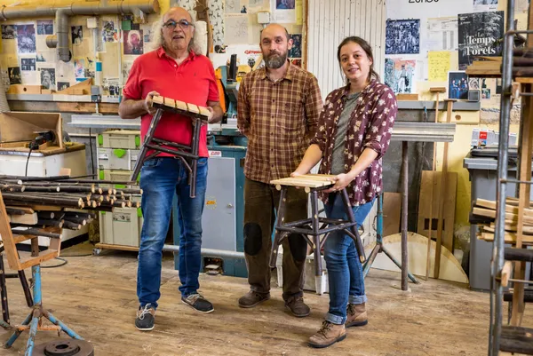 Wecandoo - Créez votre tabouret en bois de châtaignier