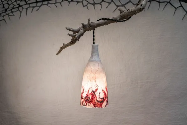 Wecandoo - Fabriquez votre lampe en laine feutrée