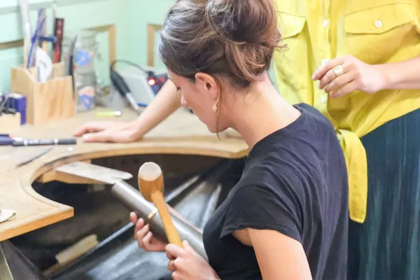 Créez votre bague enroulée en argent éthique doré - Image n°3 - Wecandoo