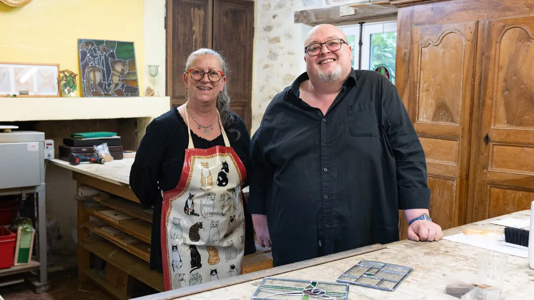 Nicolas et Béatrice : Vitraillistes à Seine-et-Marne (77)