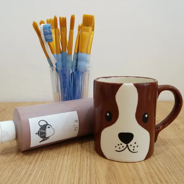 Wecandoo - Peins un animal sur ton mug en céramique