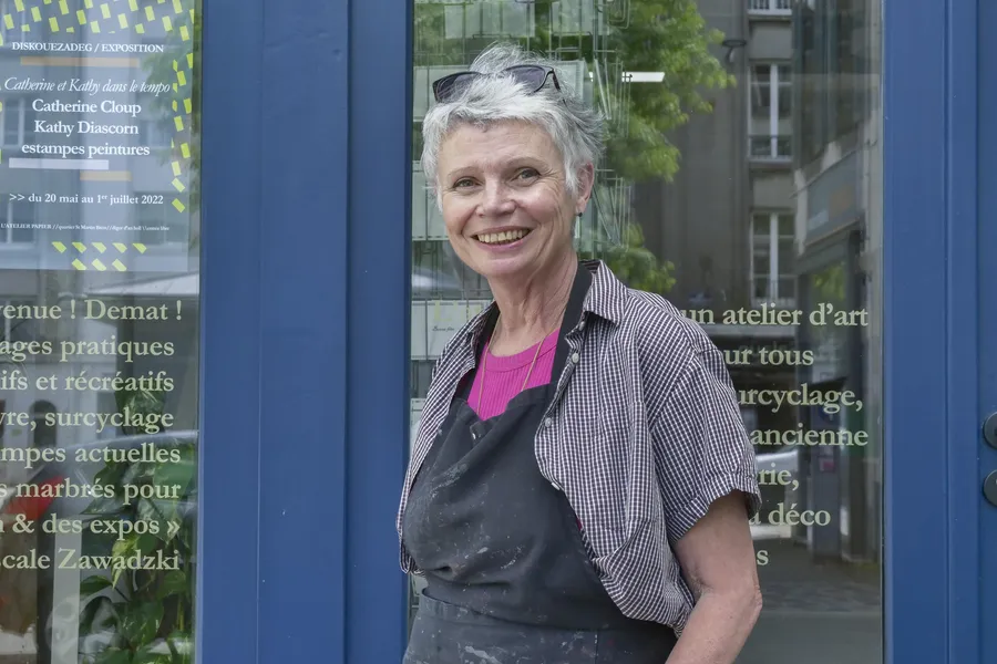 Pascale : Marbreuse et Graveuse sur papier à Brest